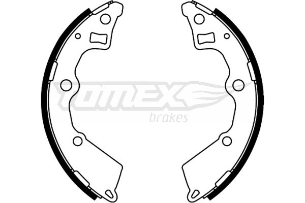 TOMEX BRAKES stabdžių trinkelių komplektas TX 22-25